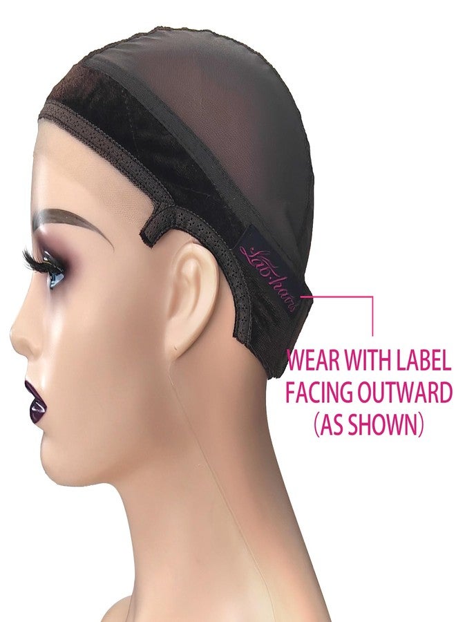 Labhairs Wig Grip Cap for Women - Non Slip, Adjustable Wig Caps Holds Glueless Wigs Securely in Place, Reusable Cap with Headband for Lace Front Wigs, One Size Fits All (Brown) - Image 5